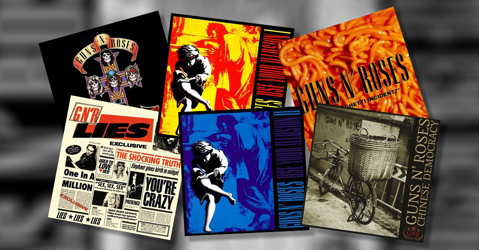 all Guns N' Roses album covers